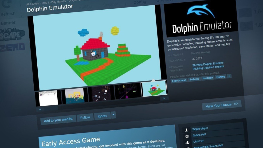 L’emulatore GameCube e Wii Dolphin viene lanciato su Steam