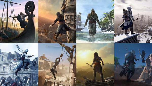 Assassin&#039;s Creed-serien rangert