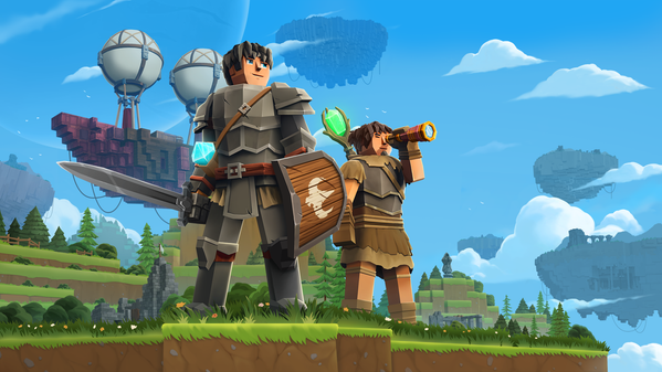 Spenstig blanding av Minecraft og Raft