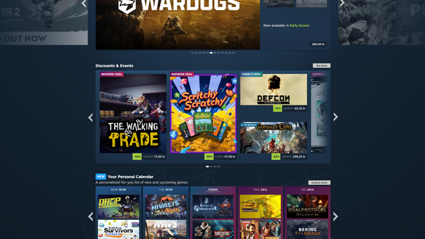 Lover «10 ganger flere» tilbud på Steam
